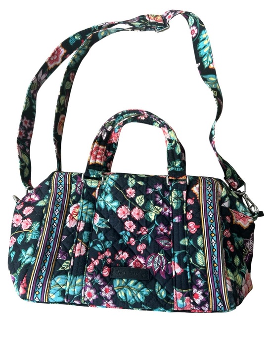 Vera Bradley Handbags - Vera Bradley Blue Quilted Floral Travel Satchel with Strap
